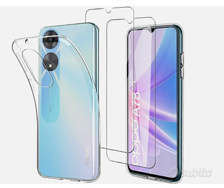 CUSTODIA Cover + Pellicola VETRO OPPO A78 5G Nuovo