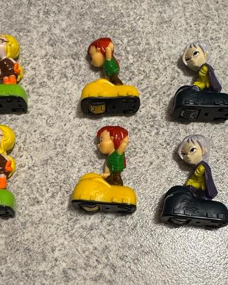 Personaggi sorpresine serie “Smile & Go” Kinder zF