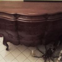 Specchio comó e due comodini barocco