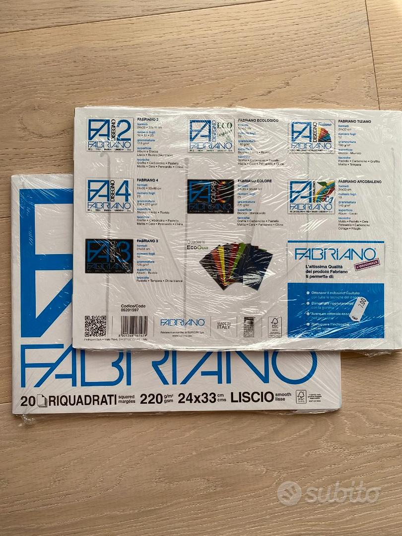 Fabriano F4 Album Disegno 24x33cm riquadrati lisci - Libri e Riviste In  vendita a Lecco