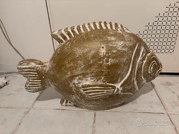 Complemento d’arredo pesce in gesso