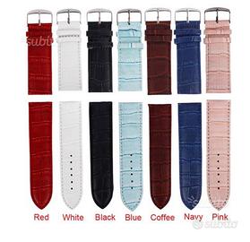 Cinturino eco pelle 22 mm completo di anse nuovo