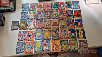 Lotto 40 carte Pokémon Topps vintage TV Animation