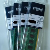 RAM DDR3L 1600 8Gb Crucial x PC desktop NUOVE