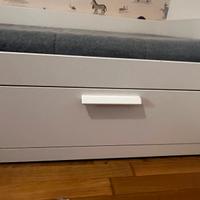 Struttura letto 80x200 cm con 2 cassetti