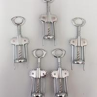Serie 5 pz cavatappi a leva cromati FGB