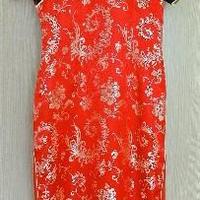 Originale QIPAO tradizionale abito cinese rosso