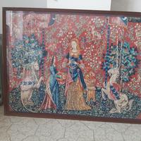 quadro antico ricamato 
