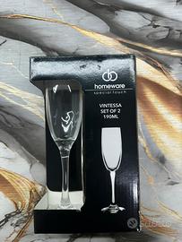 Due flute da champagne da 190 ml