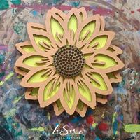 Girasole in legno 