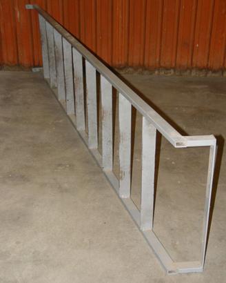 SCALA A PIOLI DA APPOGGIO ACCIAIO  CM 250 X 52