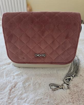 Tracollina O bag panna e matelassé rosa