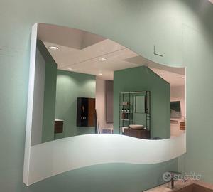 specchio onda di luce a led