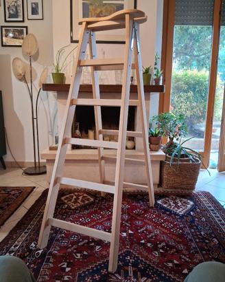 Scaletta da arredo  in legno