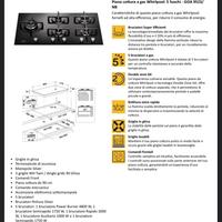 Piano cottura Whirlpool vetroceramica Gas 90 cm