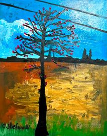 Quadro acrilico su tela