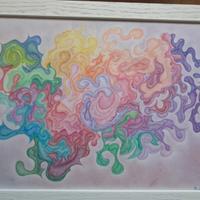 quadro con disegno astratto