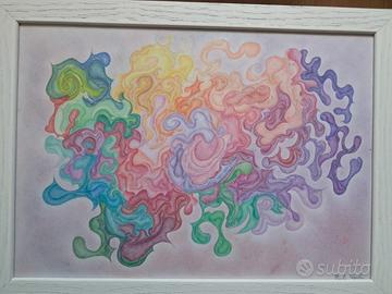 quadro con disegno astratto