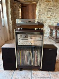 Impianto stereo vintage per vinili