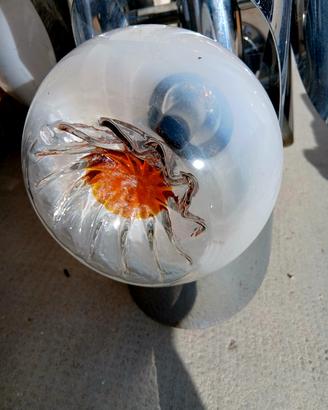 Lampadario chandelier quattro luci Murano, anni 70