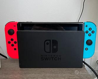 NINTENDO SWITCH ORIGINALE + SCATOLA E ACCESSORI