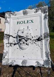 Quadro Batman Rolex Luxury argento arte moderna