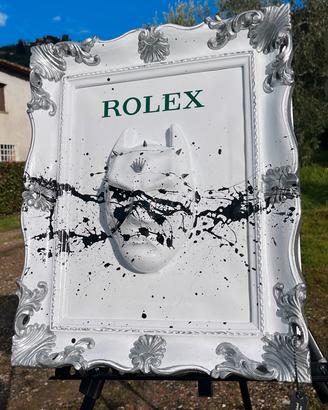 Quadro Batman Rolex Luxury argento arte moderna