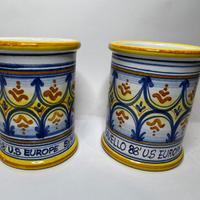 Ceramica VIGNOLI Faenza - Coppia Albarelli -1988