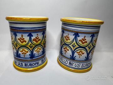 Ceramica VIGNOLI Faenza - Coppia Albarelli -1988