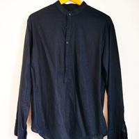 Camicia in lino coreana nera ** NUOVA **