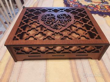 porta gioielli realizzato con incisore laser 