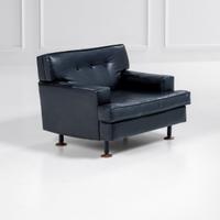 poltrona design anni 60 square pelle arflex