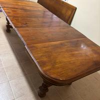 Tavolo e panca in legno epoca