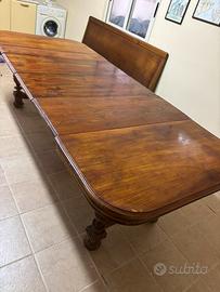 Tavolo e panca in legno epoca