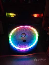 Cassa bluetooth 480 watt con luci LED