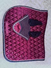 Completo Cuffietta e Sottosella Bordeaux