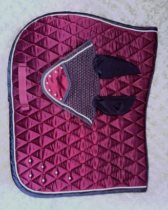Completo Cuffietta e Sottosella Bordeaux