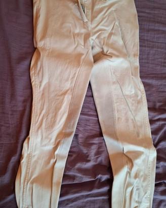 pantaloni equitazione bianchi 