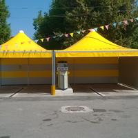 Gazebo 490X490 pvc ignifugo