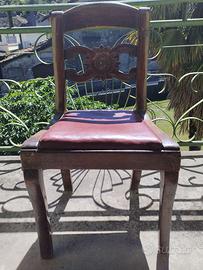 ANTICHE SEDIE IN LEGNO