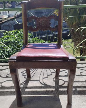 ANTICHE SEDIE IN LEGNO