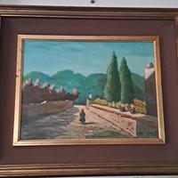 quadro pittore Cavallini F olio su tela 