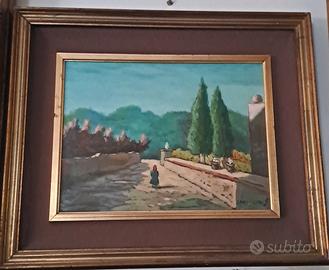 quadro pittore Cavallini F olio su tela 