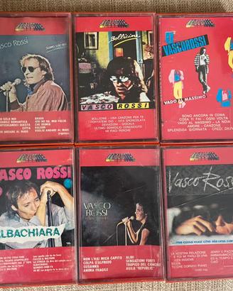 6 musicassette originali Vasco Rossi