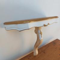 consolle in legno dipinta a mano