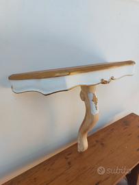 consolle in legno dipinta a mano