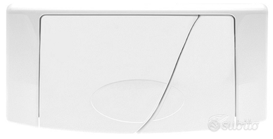 Placca comando BAMPI Zeta Bianca Doppio pulsante