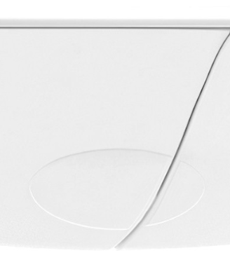 Placca comando BAMPI Zeta Bianca Doppio pulsante