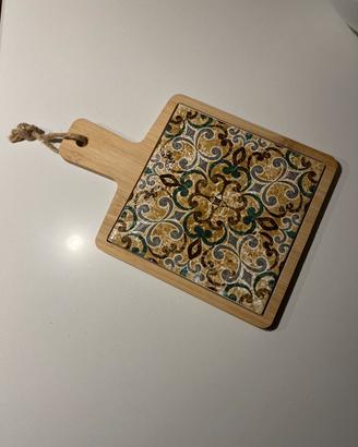 Tagliere bamboo e ceramica