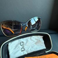 Occhiali da sole D&G neri ed arancioni
